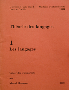 Premier cahier des transparents